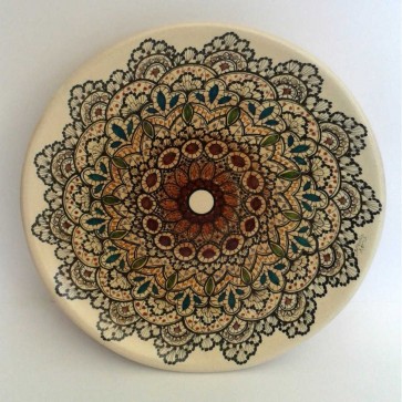 Piatto Artistico in ceramica: Merletto